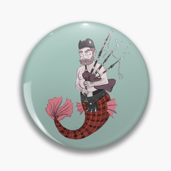Item preview, Funny Merman With Bagpipes designed and sold by VanillaMichael.