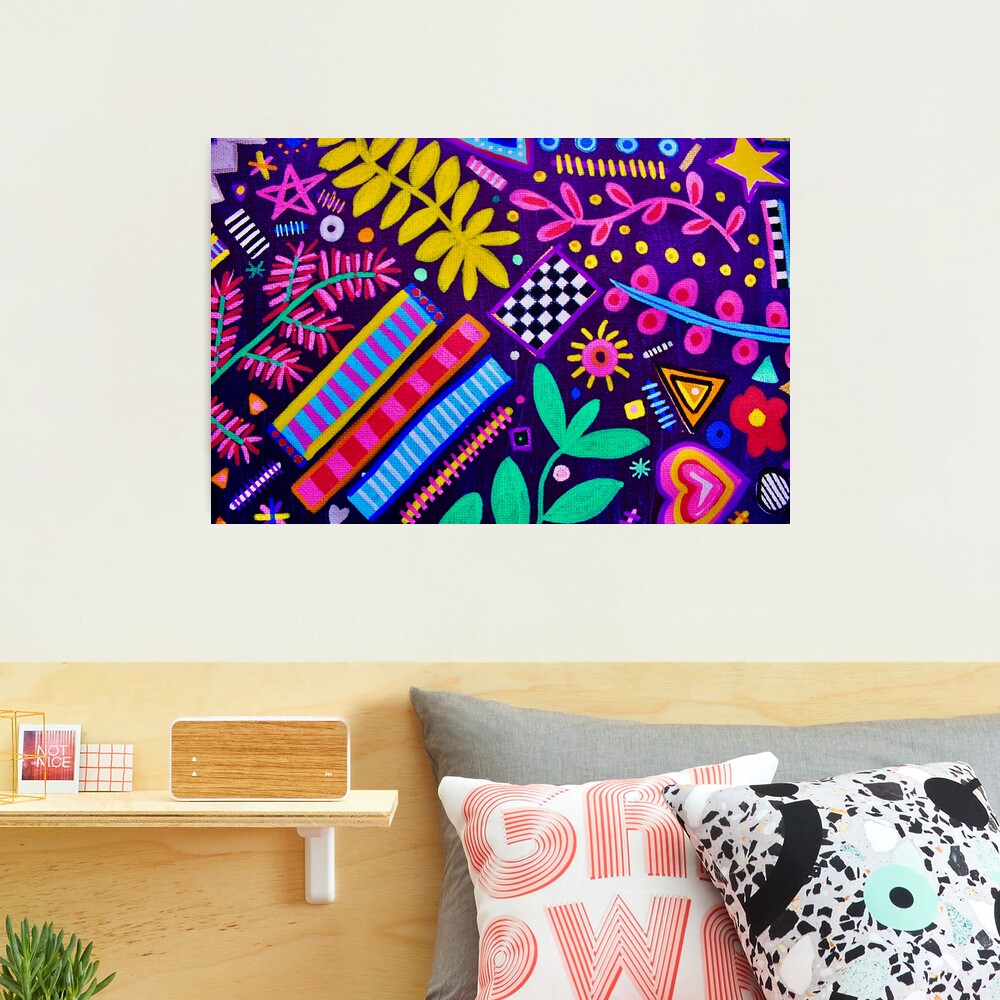 Vivid Abstract Floral Using Posca Pens Poster for Sale by UncleLanny