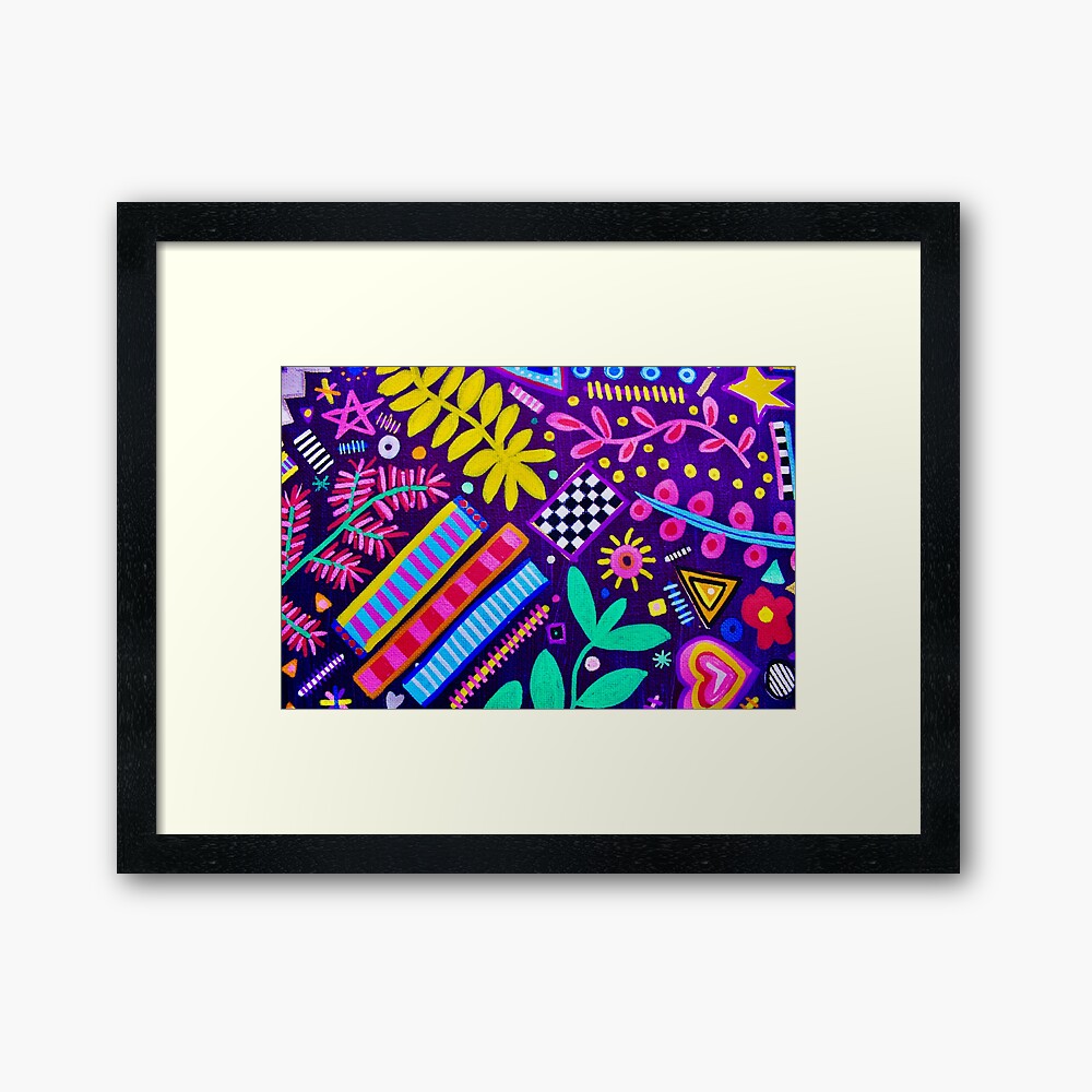 Vivid Abstract Floral Using Posca Pens Poster for Sale by UncleLanny