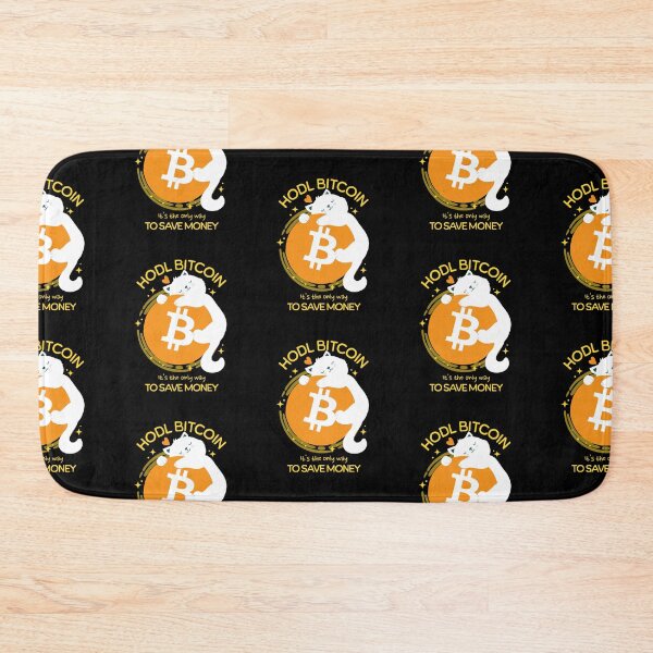 Item preview, Cat HODLing Bitcoin to save money designed and sold by CryptoBeings.