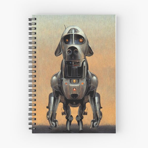 Item preview, Robot Dog | Science Fiction Illustration designed and sold by TMBTM.