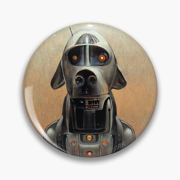 Item preview, Robot Dog | Science Fiction Illustration designed and sold by TMBTM.