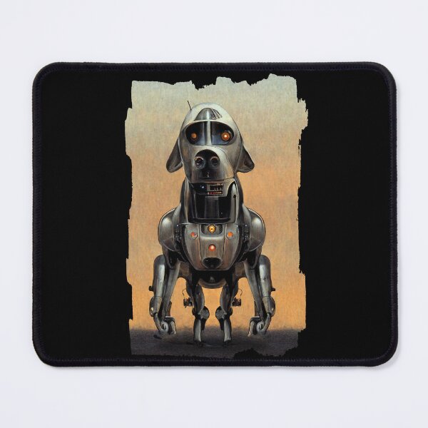 Item preview, Robot Dog | Science Fiction Illustration designed and sold by TMBTM.