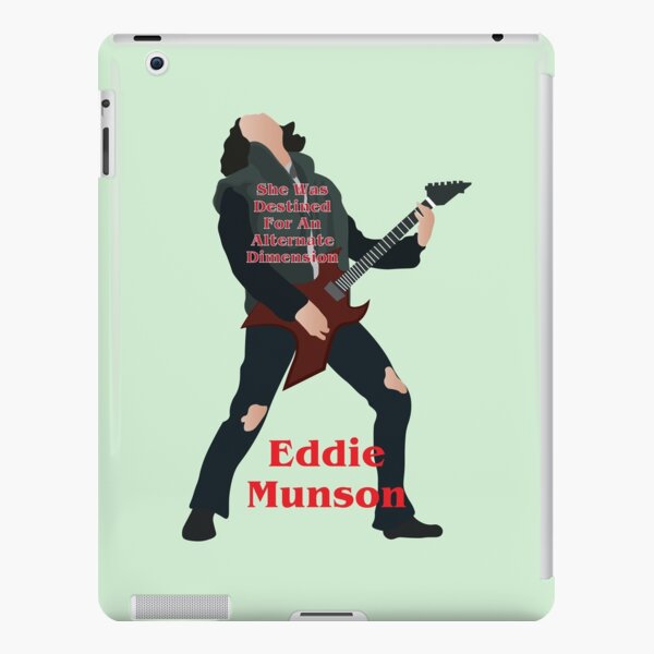 Eddie Munson mit Gitarre - Sie war für eine andere Dimension bestimmt - Stranger Things iPad – Leichte Hülle