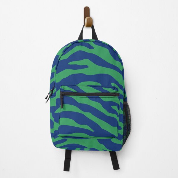 Artikelvorschau, Zebra Wild Animal Print 171 Blue and Green entworfen und verkauft von tonymagnerart.