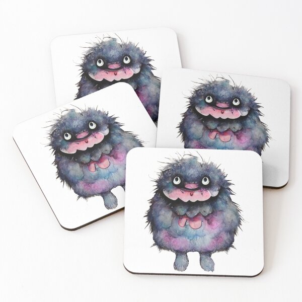 Item preview, Hugo the fluffy friendly monster designed and sold by pixelista.