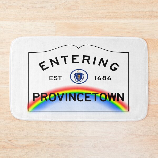 Item preview, Entering Provincetown Road Sign - Provincetown, Massachusetts w/Rainbow designed and sold by SouthShorePics.