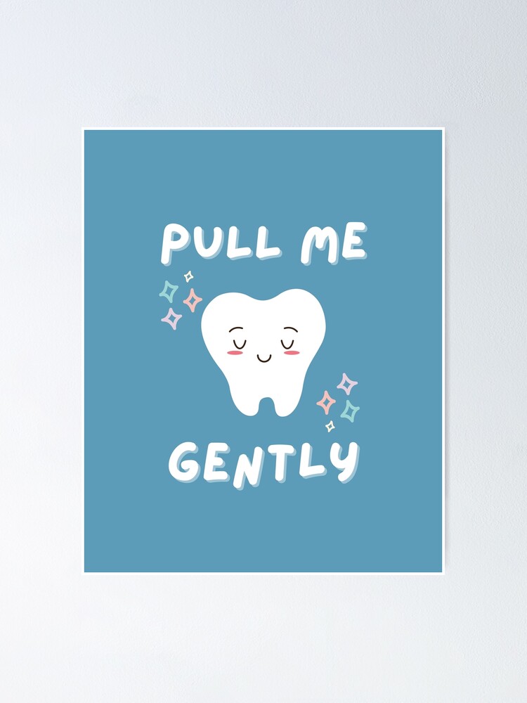 Poster « Tirezmoi doucement Art de dessin animé mignon », par