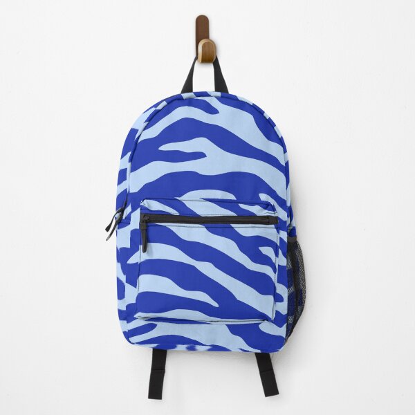 Item preview, Zebra Wild Animal Print 172 Blue on Blue designed and sold by tonymagnerart.