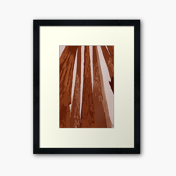 Item preview, Redwood forest illustration designed and sold by KatintheStudio.