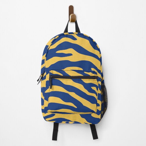 Item preview, Zebra Wild Animal Print 173 Blue and Yellow designed and sold by tonymagnerart.