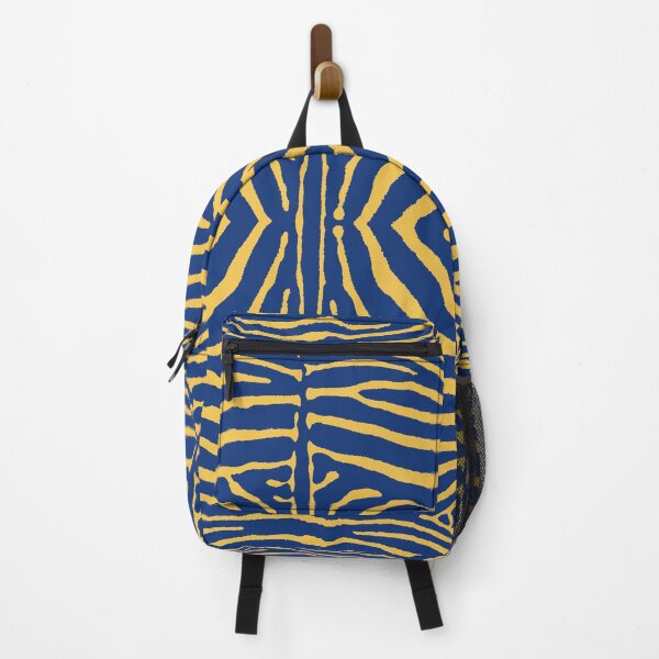 Item preview, Zebra Wild Animal Print 750 Blue and Yellow designed and sold by tonymagnerart.