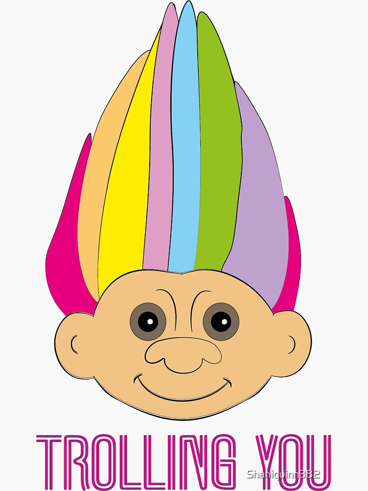 90s Troll Sticker For Sale By Shaniquinn382 Redbubble 