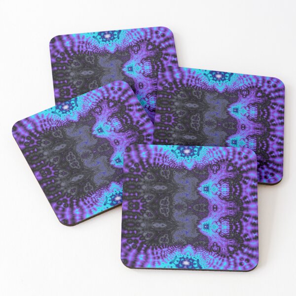 Item preview, purple blue holographic abstract trippy art designed and sold by PrintsyGal.