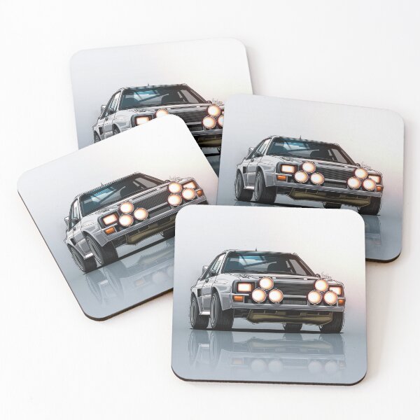 Item preview, White Quattro S1 E1 Rally Group B Art designed and sold by Racing Art Store.