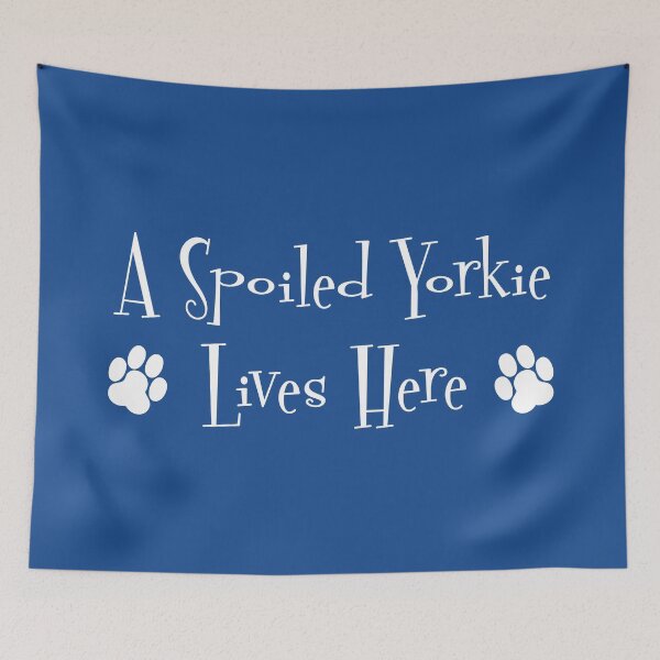 Item preview, A Spoiled Yorkie Lives Here designed and sold by jaycartoonist.