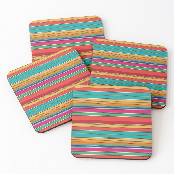 Item preview, Colorful stripes Serape Mexican serape blanket vibrant zerape jorongo zarape pattern designed and sold by T-Mex.