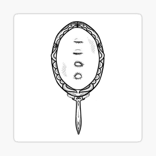 Aperçu de l'œuvre Regarde dans le mirroir créée et vendue par certifiedrude.