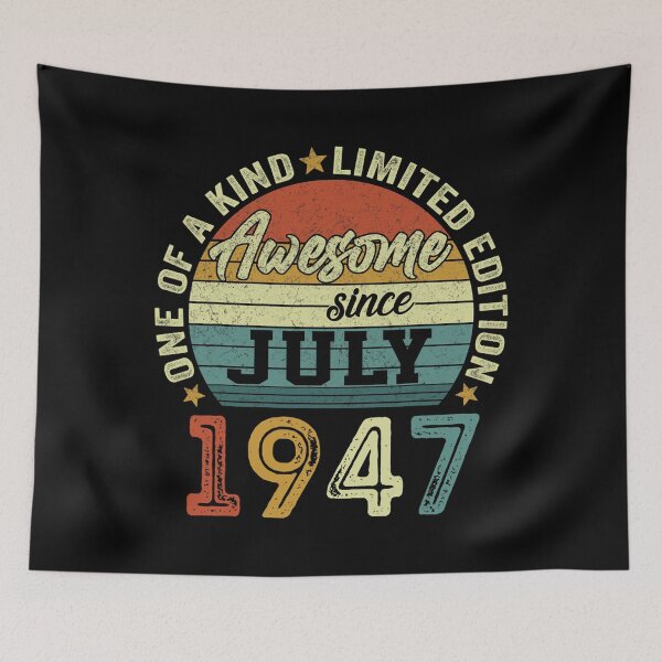Item preview, Awesome Since July 1947 75 Years Old 75th Birthday Gifts designed and sold by essentialoutlet.