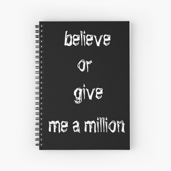 Item preview, believe or give me a million designed and sold by aminz4.