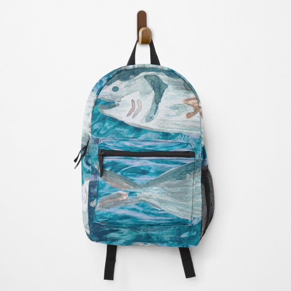 Item preview, Watercolor Fishes Painted on Sea Water Photo designed and sold by Beneficial Art.