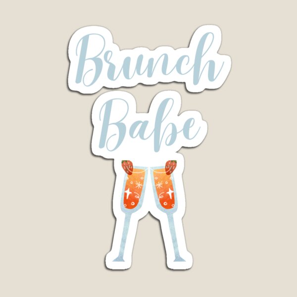 Item preview, Funny Brunch Babe Sunday Brunch Friends Breakfast Lunch designed and sold by MagicSD Designs.