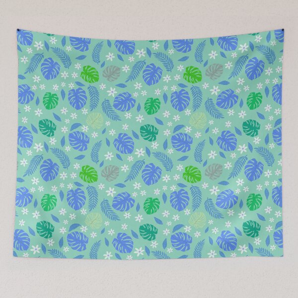 Item preview, Monstera on green background designed and sold by BumbleBearArtUK.
