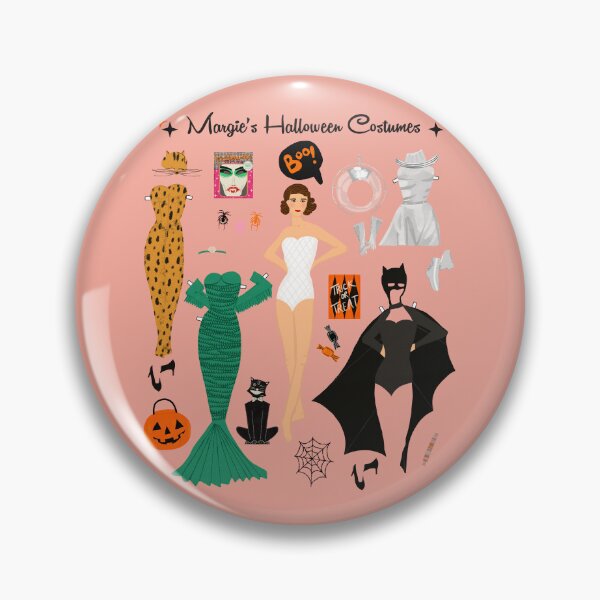 Item preview, Margie's Halloween Costumes Paper Doll Art designed and sold by jenbucheli.