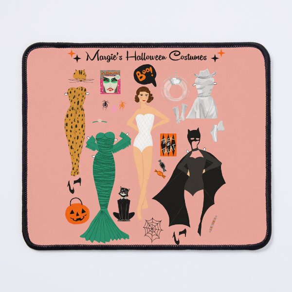 Item preview, Margie's Halloween Costumes Paper Doll Art designed and sold by jenbucheli.