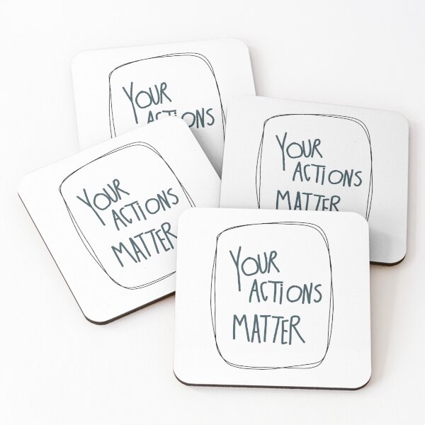Item preview, Your actions matter activism quote handtettering designed and sold by Florcitasart.