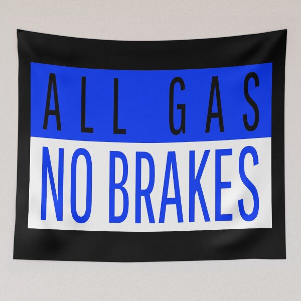 Item preview, All Gas No Brakes Blue  designed and sold by dreamofdenim.