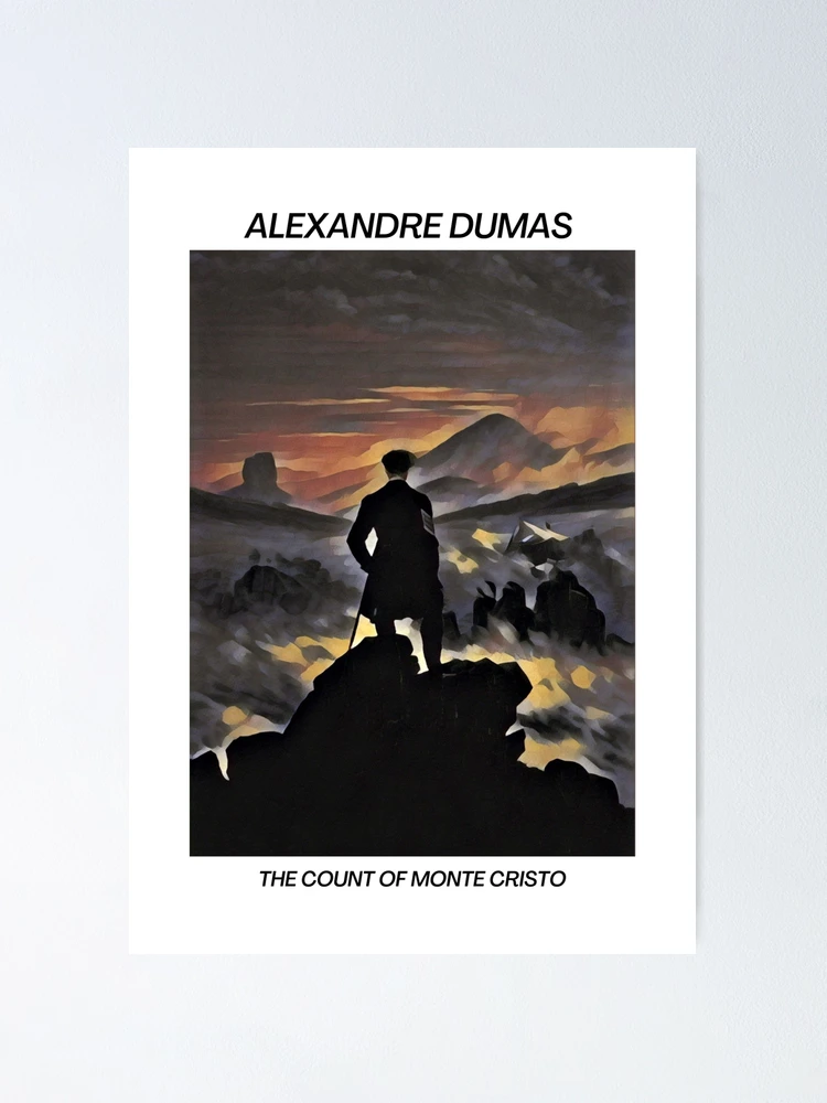  The Count Monte Cristo Quote Monte Cristo Book Page Alexander  Dumas Quote Monte Cristo Wall Art Book Page Large Book Print Book Poster  (11 x 14, Vintage): Posters & Prints