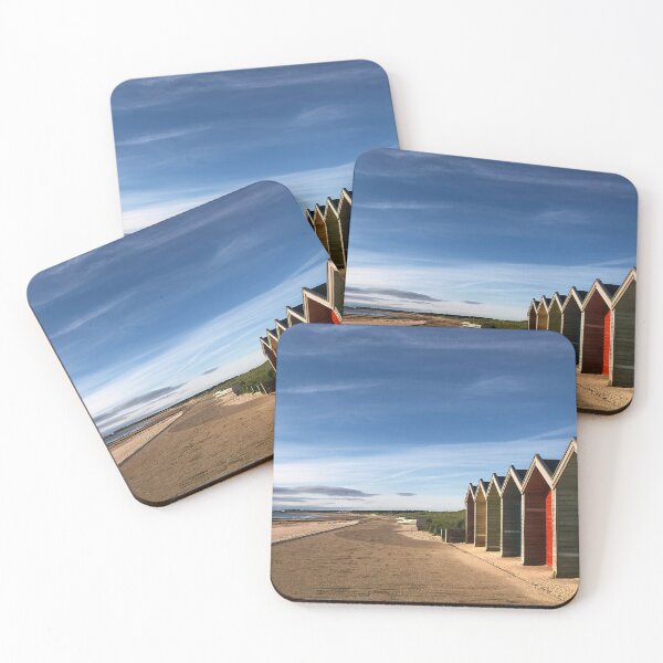 Item preview, Blyth beach huts in July sunshine designed and sold by Violaman.