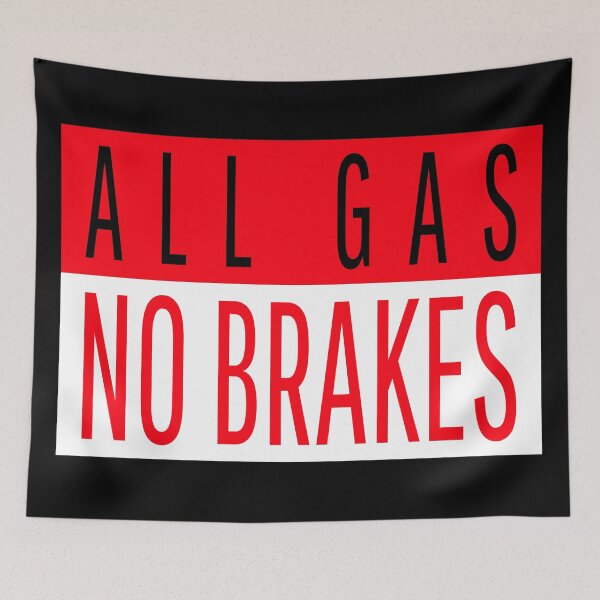Item preview, All Gas No Brakes Red designed and sold by dreamofdenim.