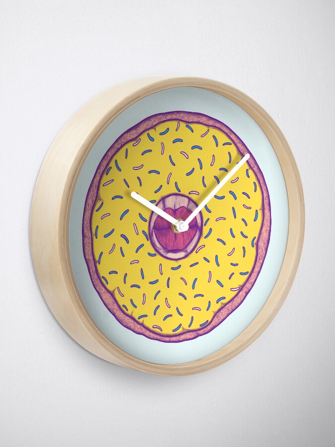 Alternate view of Donut Kiss Me Clock