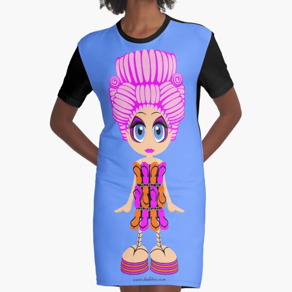 Flip-flop dress doll Graphic T-Shirt Dress