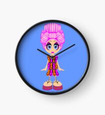 Flip-flop dress doll Clock