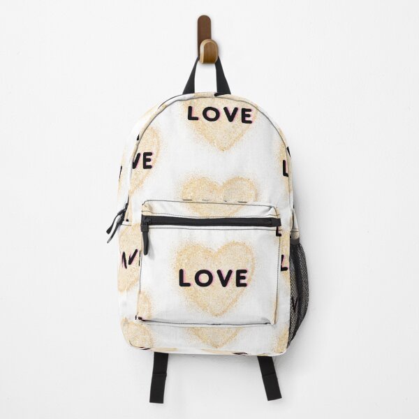 Item preview, Love Word on Gold Glitter Love Heart - Love Design designed and sold by CreativNode.