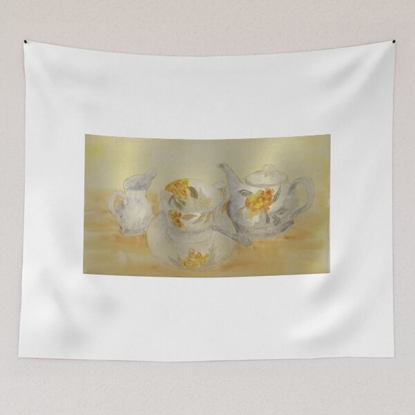 Item preview, Tea Time - Watercolour Painting designed and sold by lezvee.