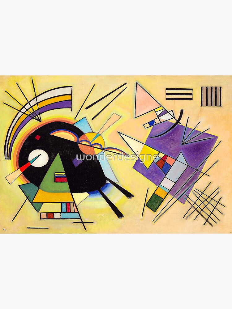 1art1 Poster Wassily Kandinsky Kunstdruck Bild - Zwei Grüne Punkte, 1935, Print