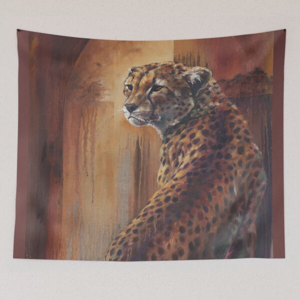 Item preview, Sanctuary - Cheetah Portrait designed and sold by Lesley D McKenzie.