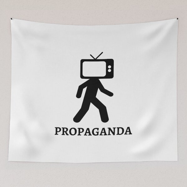 Item preview, Propaganda - man with TV head designed and sold by yoshra.