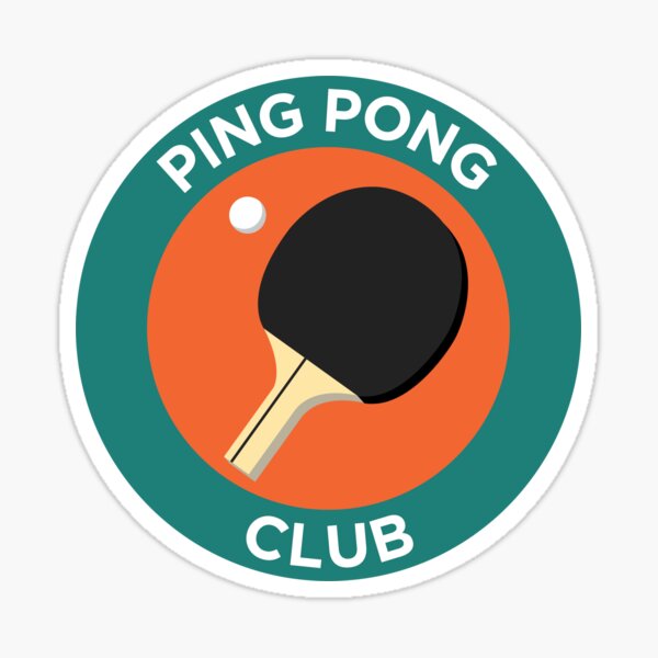 Ping Pong Smile Print Sticker for Sale by niymi