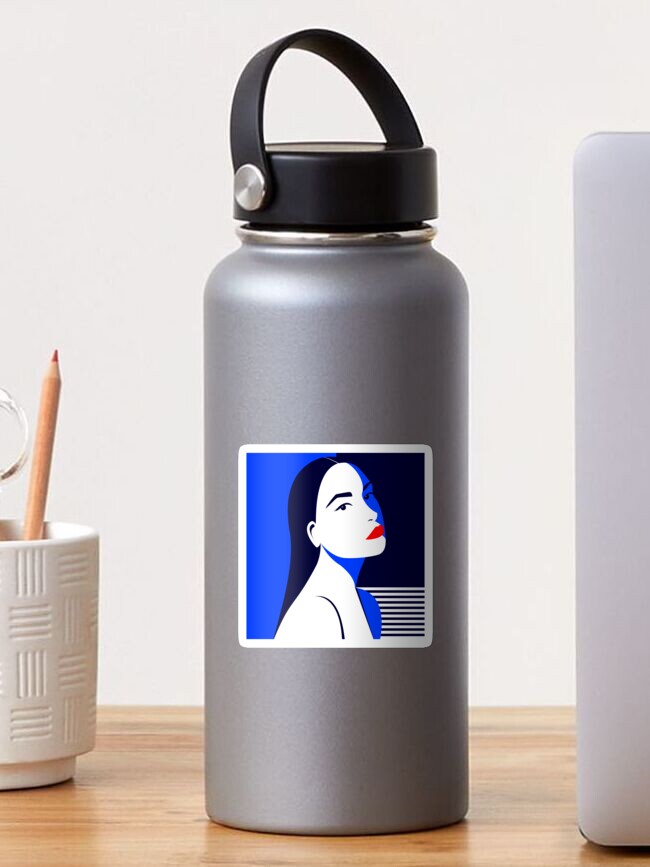Thumbnail 1 of 3, Sticker, Pop Art Girl designed and sold by djspacegr.
