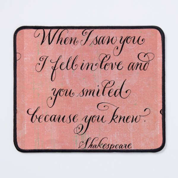 Item preview, Fell in love shakespeare quote designed and sold by Melissa Renee.