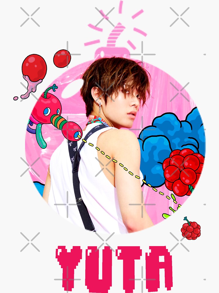  NCT  127 Yuta  Cherry Bomb Sticker  by nurfzr Redbubble