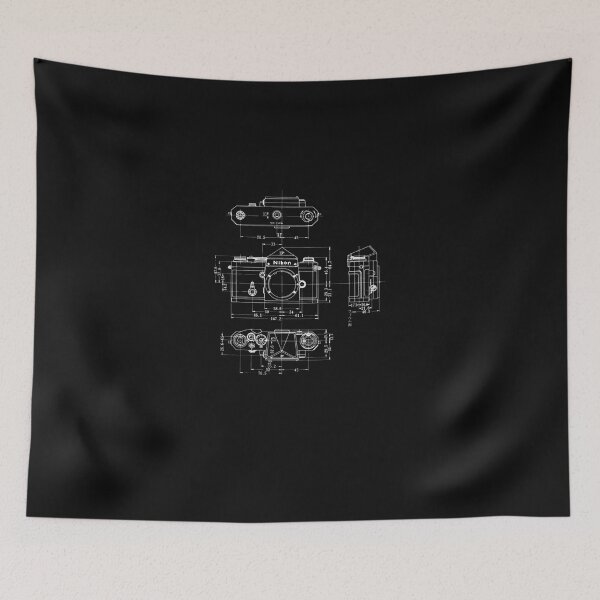 Item preview, Nikon F Blueprint Vintage Cámara clásica designed and sold by selvacifa.