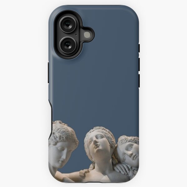 Item preview, ancient roman statues blue aesthetic sticker phone case designed and sold by kaledabean.