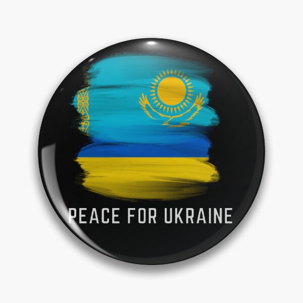 Item preview, Kazakhstan And Ukraine, Kazakhstan, kazakhstan  supported  ukraine, Tokaev, flag of ukraine flag of kazakhstan designed and sold by GaliaTati.