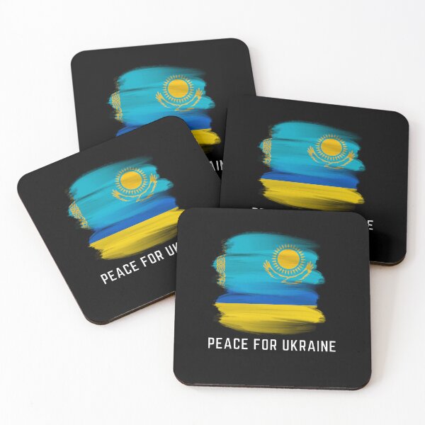 Item preview, Kazakhstan And Ukraine, Kazakhstan, kazakhstan  supported  ukraine, Tokaev, flag of ukraine flag of kazakhstan designed and sold by GaliaTati.